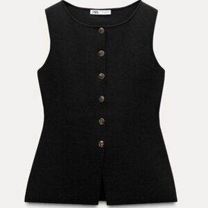 ZARA Waistcoat Vest, Large